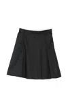 Low Classic Flared Midi Skirt In Black