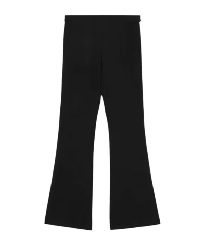 Low Classic Flared Trousers In Black