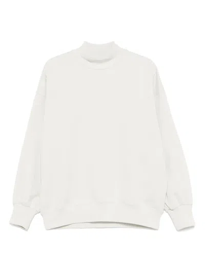 Low Classic Fleece Mock-neck Sweatshirt In Light Grey