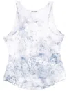 Low Classic Floral Print Sleeveless Tank Top In Grey