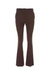 Low Classic Wool Flared Pants With Slits In 0275