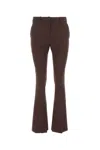 Low Classic Wool Pant With Flared Silhouette And Back Welt Pockets