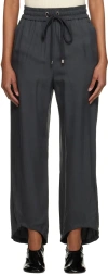 Low Classic Gray Drawstring Lounge Pants In Grey