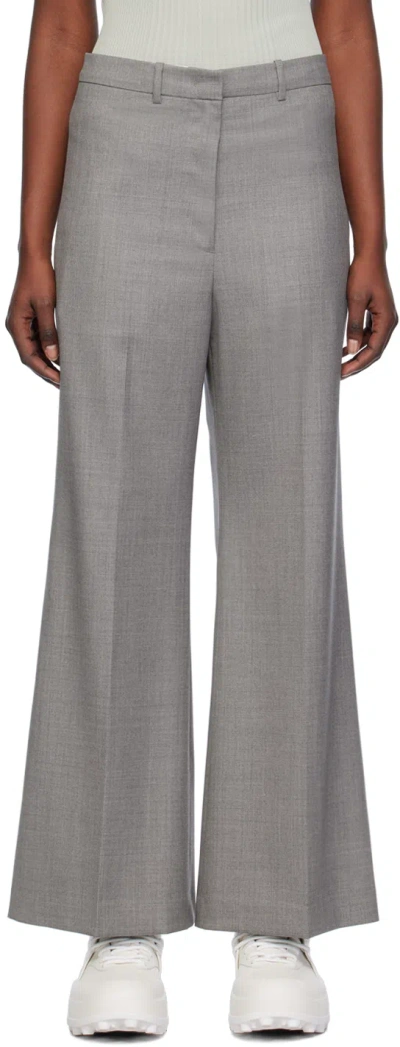 LOW CLASSIC GRAY WIDE-LEG TROUSERS