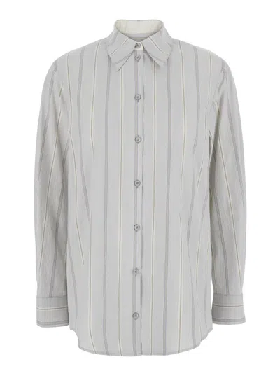LOW CLASSIC WOMEN GREY REGULAR STRIPES SHIRT