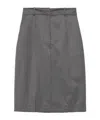 Low Classic H-line Mini Skirt In Gray
