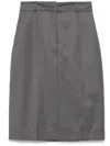 Low Classic H-line Mini Skirt In Grey