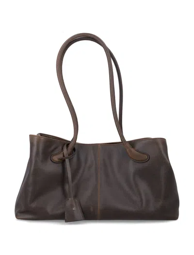Low Classic Haricot Mini Bag Tote Bag In Brown