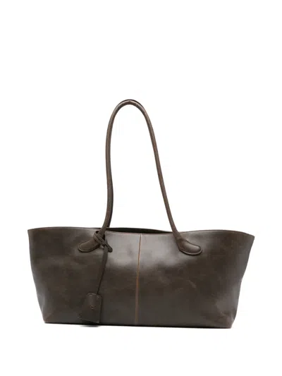 Low Classic Haricot Shoulder Bag In Brown
