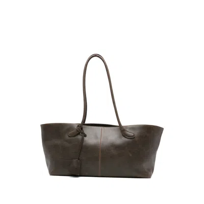 Low Classic Haricot Shoulder Bag In Brown
