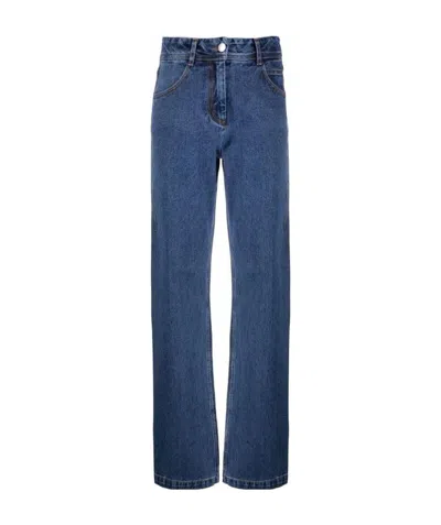 Low Classic High-rise Straight-leg Jeans In Blue