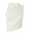 Low Classic Hole Point Top In White