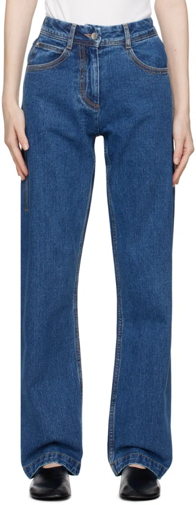 Low Classic Indigo Straight-leg Jeans In Blue