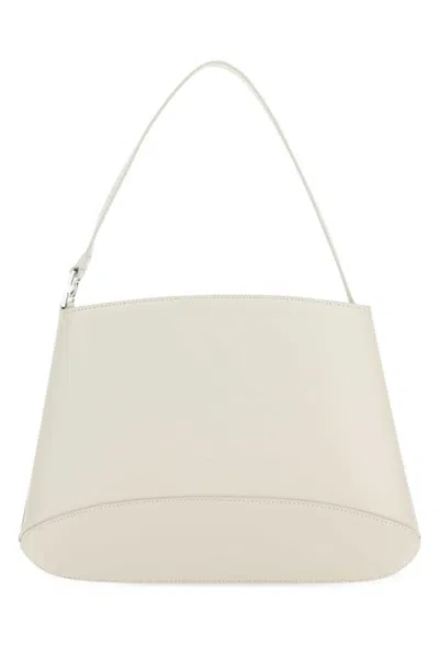 Low Classic Ivory Leather Shoulder Bag In White