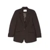 Low Classic Single-button Blazer In Brown