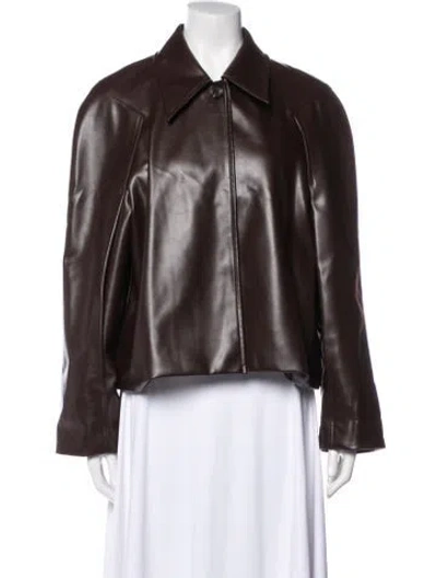 Pre-owned Low Classic Jacket In Brown