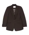 Low Classic Single-button Blazer In Brown