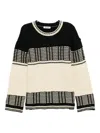 Low Classic Jacquard Knit Sweater In Multi