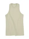 Low Classic Jersey Sleeveless Top In White