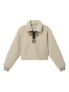Low Classic Lace-up Sweatshirt In Neutral