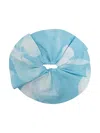 Low Classic Large Patterned Scrunchie In Blau