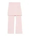 Low Classic Layered Wrap Trousers In Pink