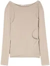 Low Classic Layered-design Top In Green