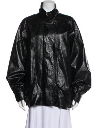Pre-owned Low Classic Leather Jacket In Black