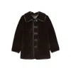 Low Classic Reversible Button-detailed Teddy Jacket In Multi