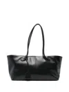 Low Classic Leather Shoulder Bag In Black