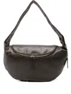 Low Classic Curved Shoulder Bag Adjustable Strap In Brown