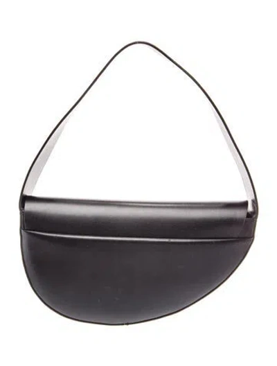Pre-owned Low Classic Leather Top Handle Bag In Black