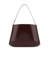 Low Classic Structured Grape Leather Shoulder Bag