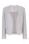 Low Classic Wool Blazer With Buttoned Cuffs And Flap Pockets