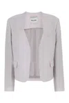 Low Classic Wool Blazer With Buttoned Cuffs And Flap Pockets In Pink