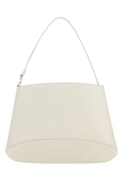 Low Classic Ivory Leather Handbag In White