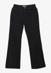 Low Classic Logo-patch Boot-cut Jeans In Black