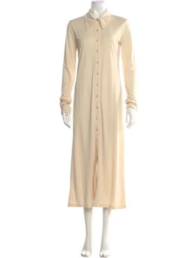 Pre-owned Low Classic Long Dress In Neutral