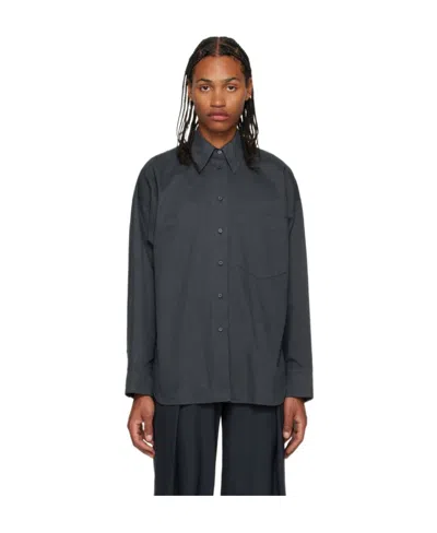 Low Classic Long-sleeve Cotton Shirt In Black