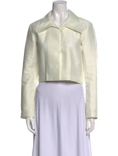 Pre-owned Low Classic Long Sleeve Crop Top In Neutral