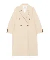 Low Classic Double Trench Coat In Nude