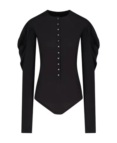 Low Classic Long-sleeved Jumpsuit In Black