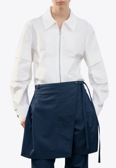 Low Classic Long-sleeved Zip-up Shirt