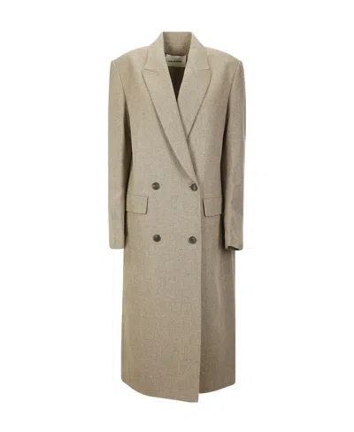 Low Classic Long-sleeved Coat In Brown
