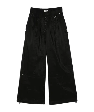 Low Classic Loose Waist Casual Pants In Black