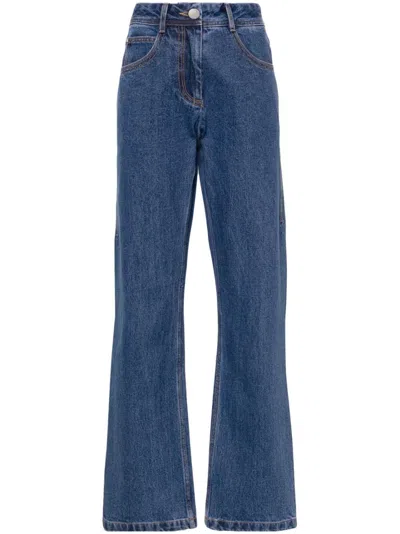 Low Classic Straight-leg Jeans In Blue