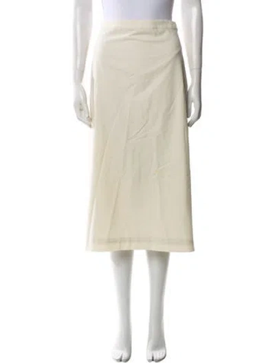 Pre-owned Low Classic Midi Length Skirt In Blue