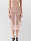 Low Classic Midi Skirt Button Loop