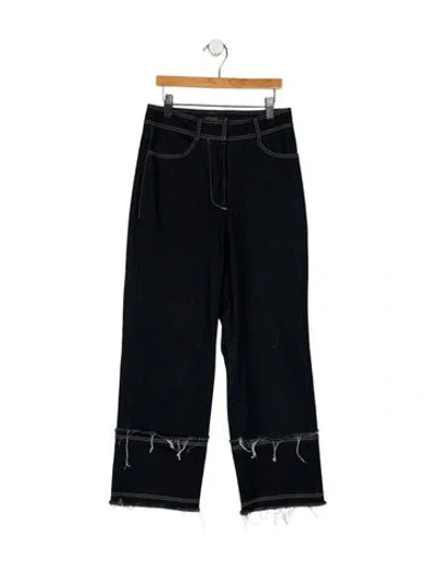 Pre-owned Low Classic Mid-rise Wide Leg Jeans In Blue