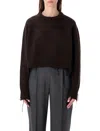 Low Classic Mini Distressed Pullover With Raglan Sleeves In Brown